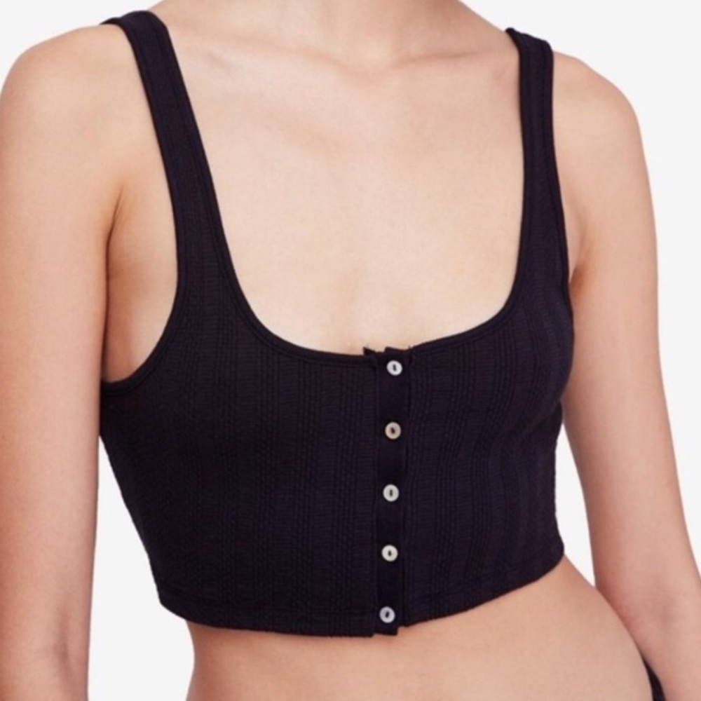 Intimately Free People Atlas Ribbed Crop Top Large